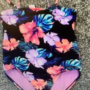 Tropical Floral Kids Swimsuit